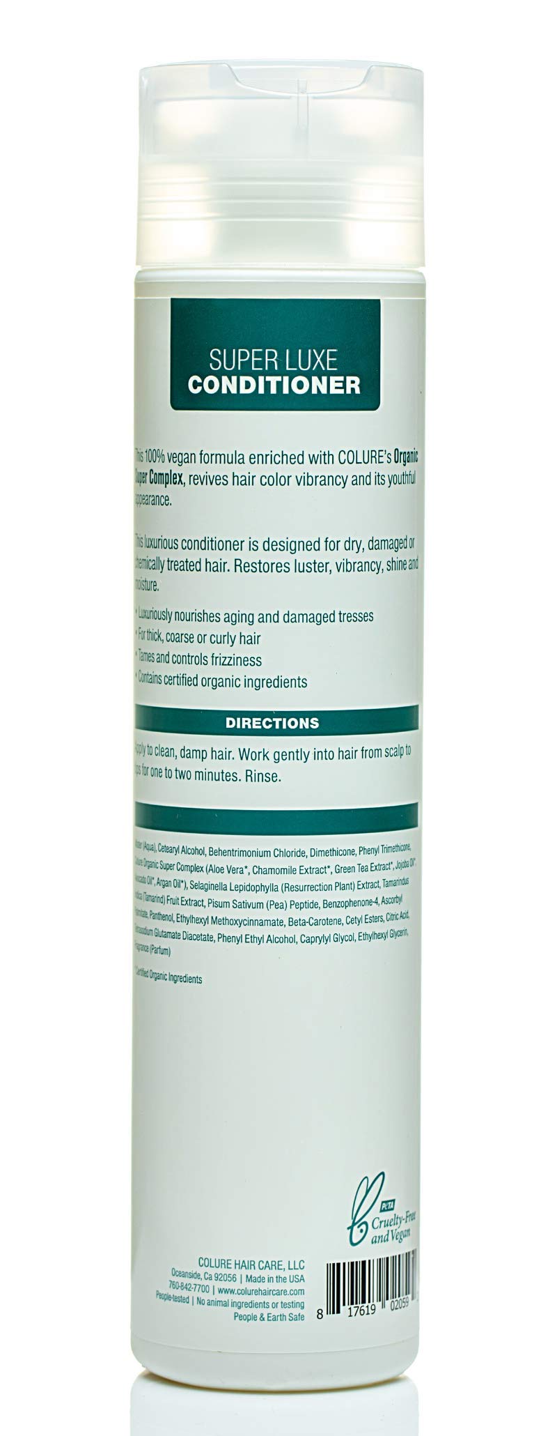 COLURE Super Luxe Conditioner Instantly Repairs Dry, Damaged Color-Treated Hair. A Vegan, Organic, Conditioner, and Hair Treatment. Beauty & Personal Care COLURE