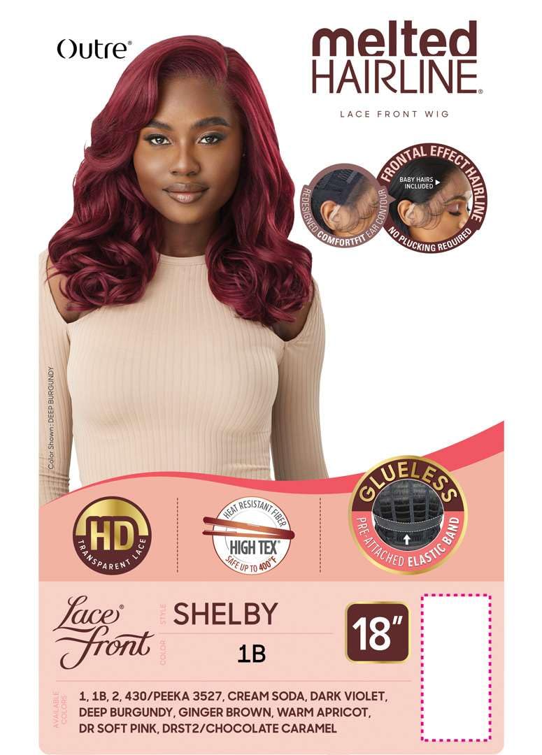 Outre Lace Front Wig - Melted Hairline - Shelby (DR SOFT PINK)