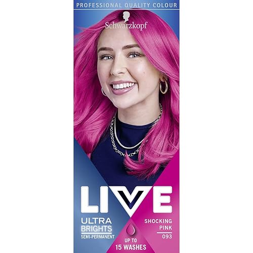 Schwarzkopf Live Color Xxl Ultra Brights 93 Shocking Pink Semi-Permanent Pink Hair Dye Beauty & Personal Care LIVE