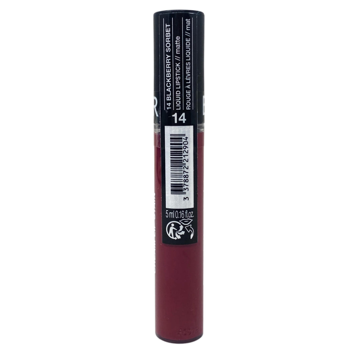 SEPHORA Collection Cream Lip Stain - 14 Blackberry Sorbet (matte deep berry red), 5 mL / 0.16 fl oz