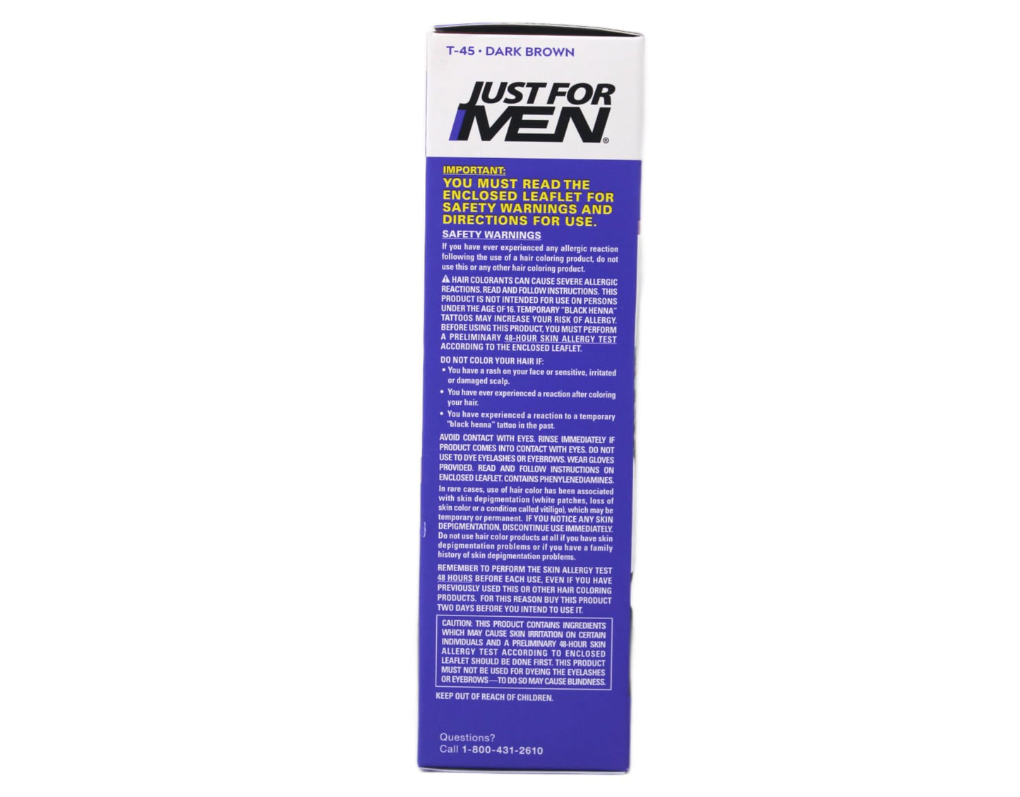 JUST FOR MEN Touch of Gray Hair Treatment T-45 Dark Brown, 1 Each (Pack of 12) Beauty & Personal Care Just for Men
