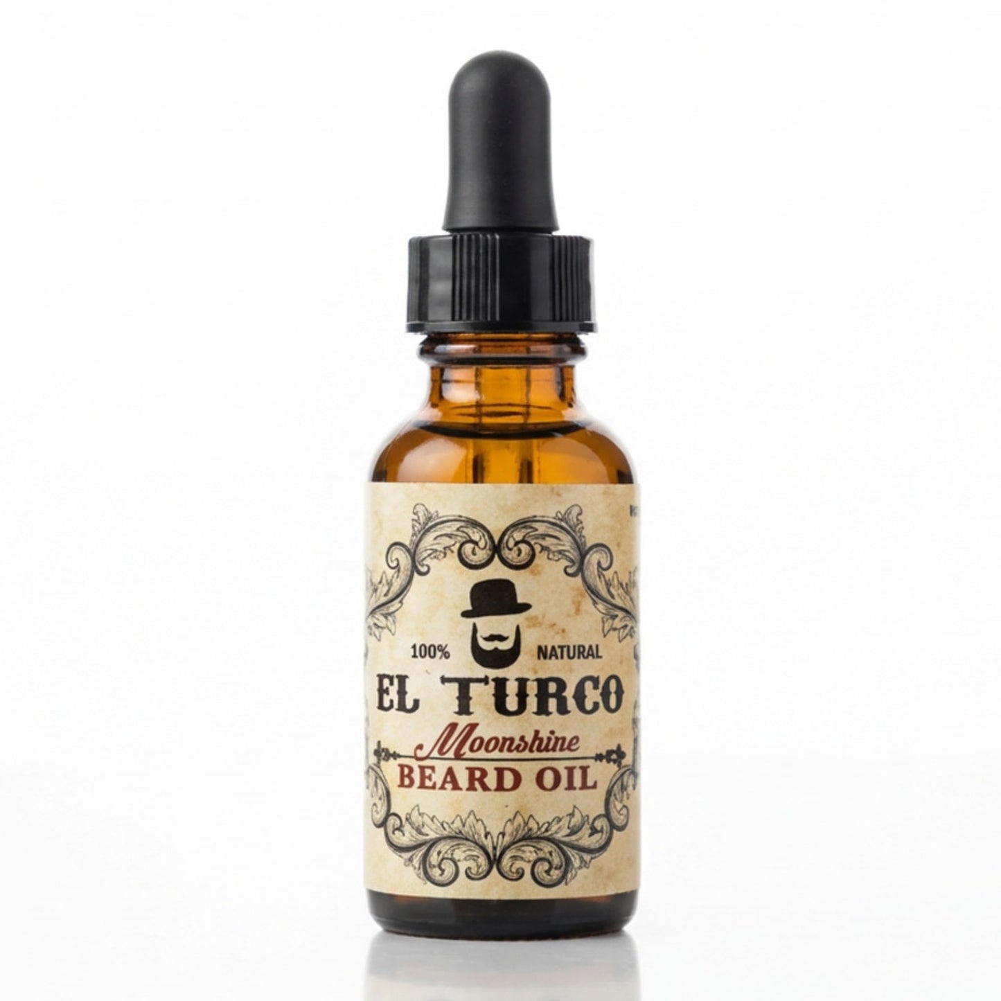 EL TURCO Moonshine Beard Oil for Men, Organic Cedarwood & Vanilla, Softens & Hydrates Dry Facial Hair, Barbershop-Inspired Daily Grooming for Short Beauty and Personal Care EL TURCO