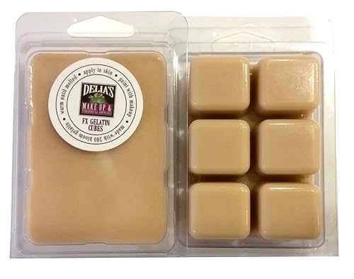 Pro FX Gelatin Cubes 4 oz. SCAR TONE / Death Flesh Color - Special Effects, FX Makeup, Scars, EASY! Beauty & Personal Care MATS