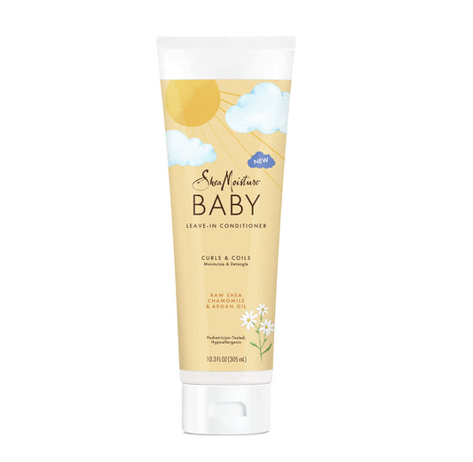 SheaMoisture Baby Leave-In Conditioner for Curly Hair Raw Shea, Chamomile and Argan Oil Moisturizes and Helps Detangle Delicate Curls and Coils Beauty & Personal Care SheaMoisture