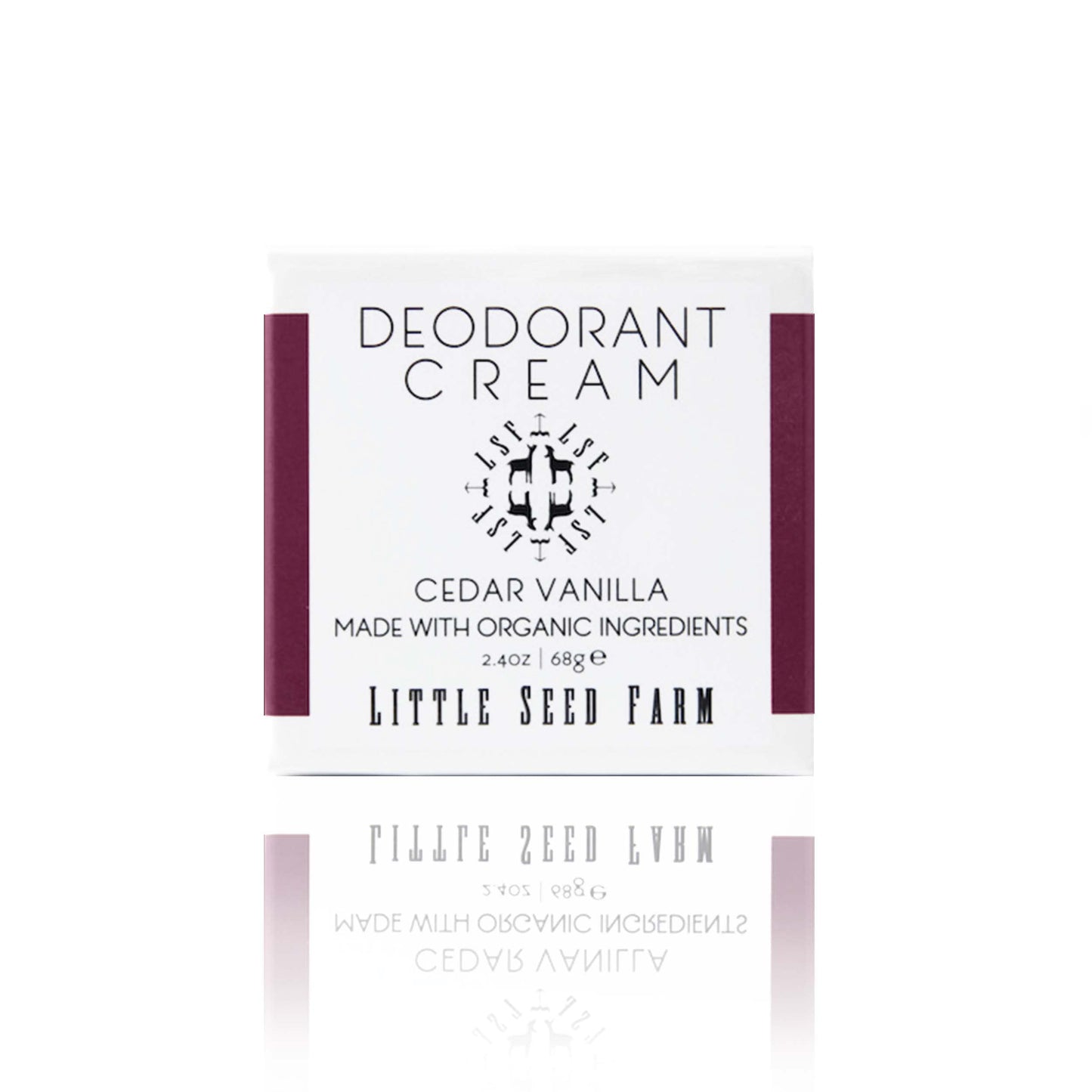 Little Seed Farm All Natural Deodorant Cream - Cedar Vanilla - Aluminum Free Deodorant for Women or Men, Net Wt. 2.4oz | 68g Beauty and Personal Care Little Seed Farm Default Title