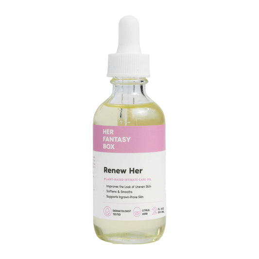 Her Fantasy Box Renew Her | Natural Rejuvenating Yoni Oil for Dark Spots, Ingrown Hair, and Skin Brightening - Nourishing, Moisturizing Formula Beauty and Personal Care Her Fantasy Box Default Title