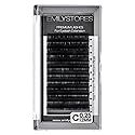 EMILYSTORES Eyelash Extensions 0.25mm Thickness C Curl 12mm Length For Lash Extensions Volume Individual Semi-Dull Black Eyelashes(0.25,C,12mm) Beauty & Personal Care EMILYSTORES