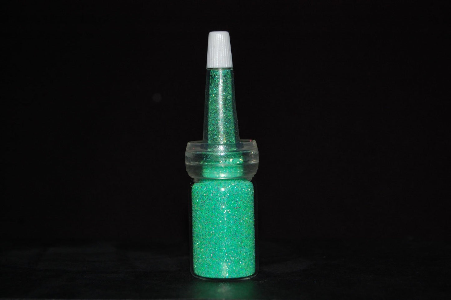 UV Blacklight Reactive Cosmetic Face & Body Glitter Powder (10 Gram Jars) (UV Shamrock Green) Beauty & Personal Care DIRECTGLOW LLC