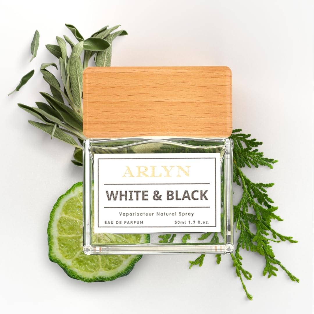 ARLYN White & Black Eau De Parfum Inspired by Y.SL Y, Long-Lasting Perfume for Men, Vegan & Eco-Conscious with Clean Ingredients, Citrus,Sage Beauty & Personal Care ARLYN BY BELLEVUE PARFUMS