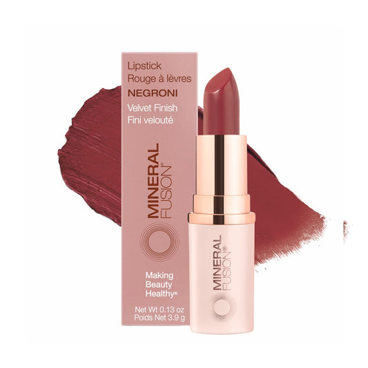 Mineral Fusion Long-Lasting Lipstick, Vivid & Smudge-Free Lip Color with Avocado Oil, Cocoa Seed Butter, Free of FD&C Dyes, Paraben and Gluten Beauty & Personal Care Mineral Fusion