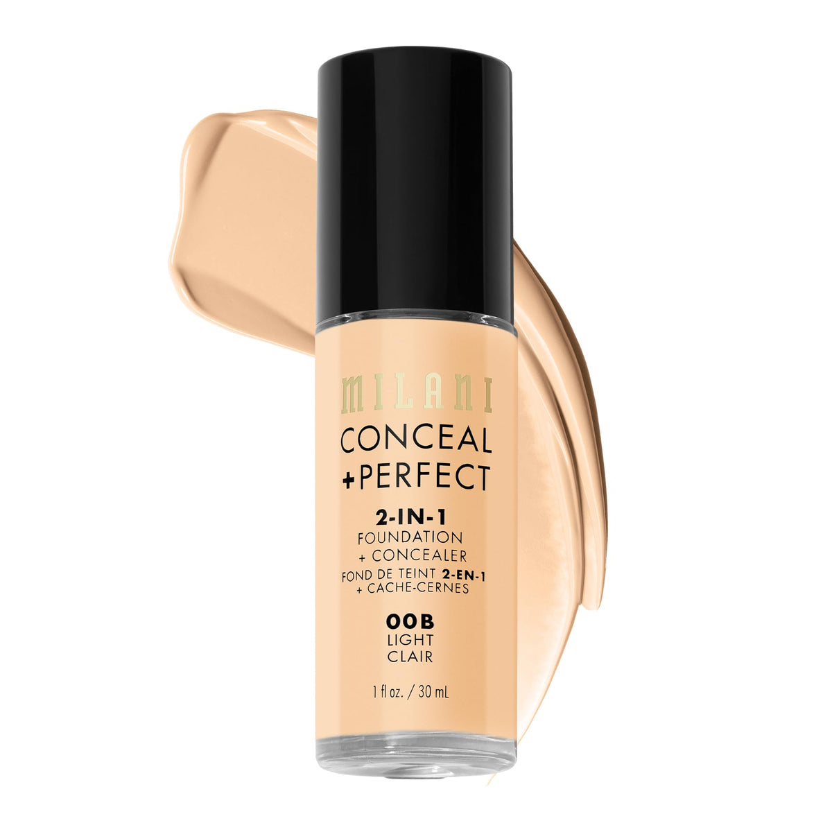 Milani Conceal + Perfect 2-in-1 Foundation + Concealer Makeup - 00B-Light