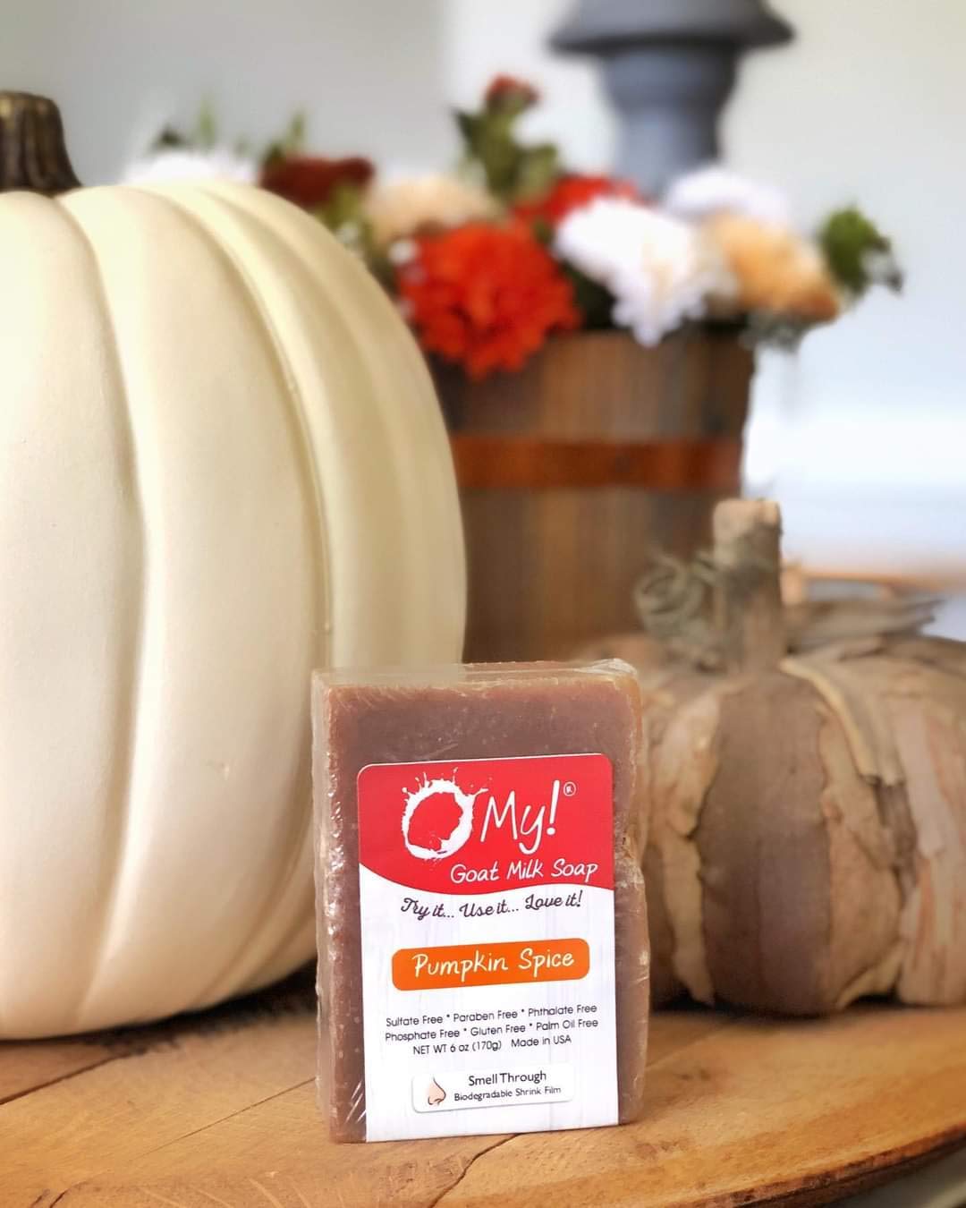 O My! Goat Milk Soap Bar 6oz | Made with Farm-Fresh Goat Milk | Free of Parabens & More | Handcrafted USA Beauty & Personal Care O My!