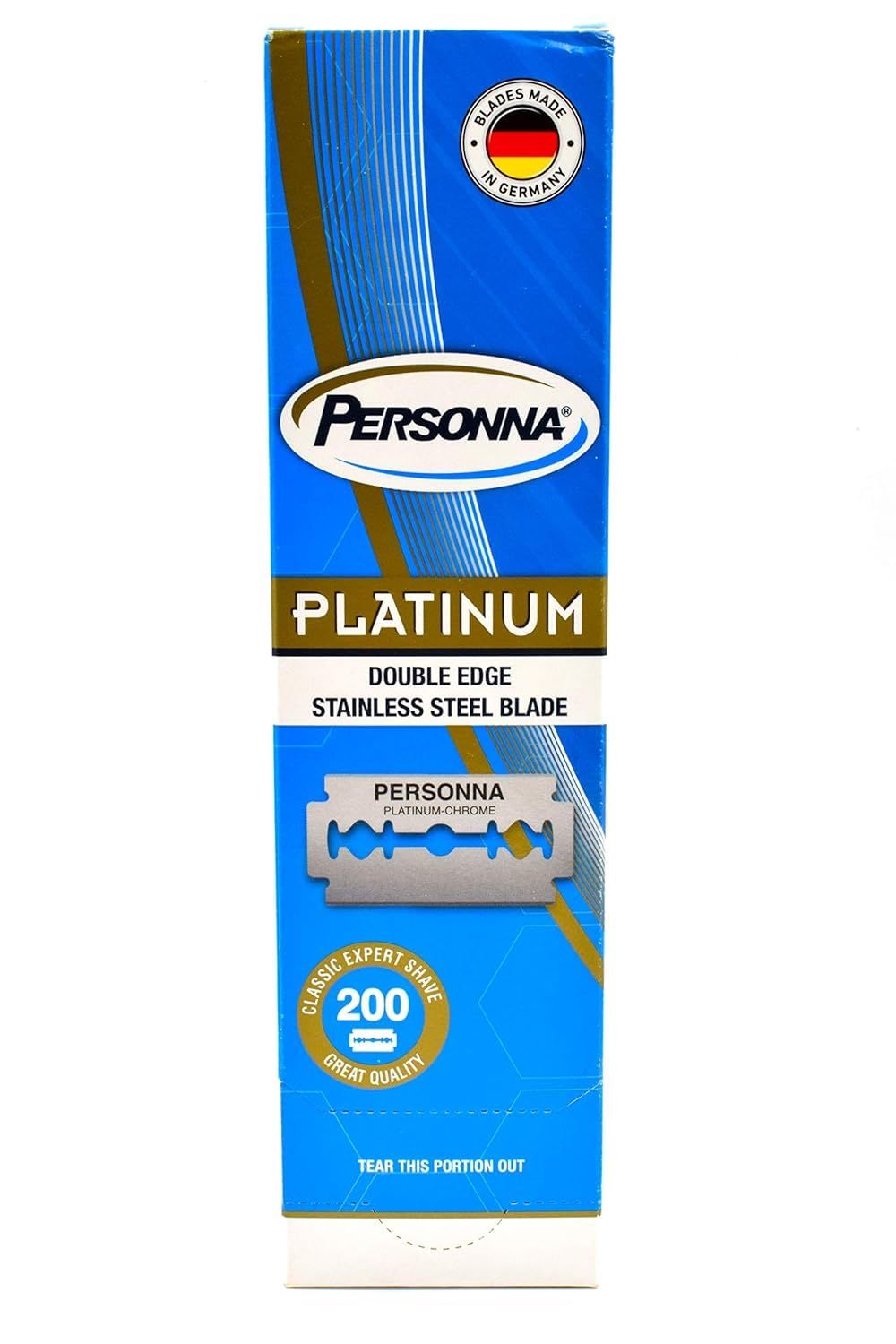 200 Personna Platinum Double Edge Razor Blades Beauty and Personal Care Personna