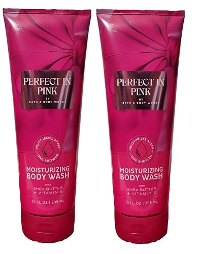 Bath and Body Works Moisturizing Body Wash 10 oz each - Pack of 2 (Perfect In Pink) Beauty & Personal Care Bath & Body Works