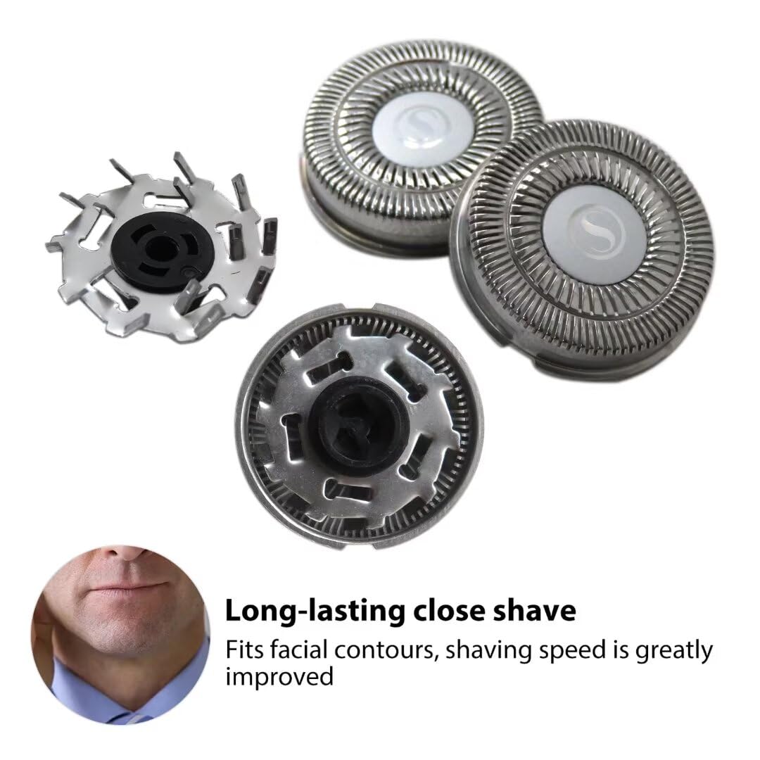2024 Upgraded 3Pcs Shaver Replacement Blades with Clean Brush For SweetLF Electric Shavers SWS7105 and SWS7105BK Beauty and Personal Care USonline911
