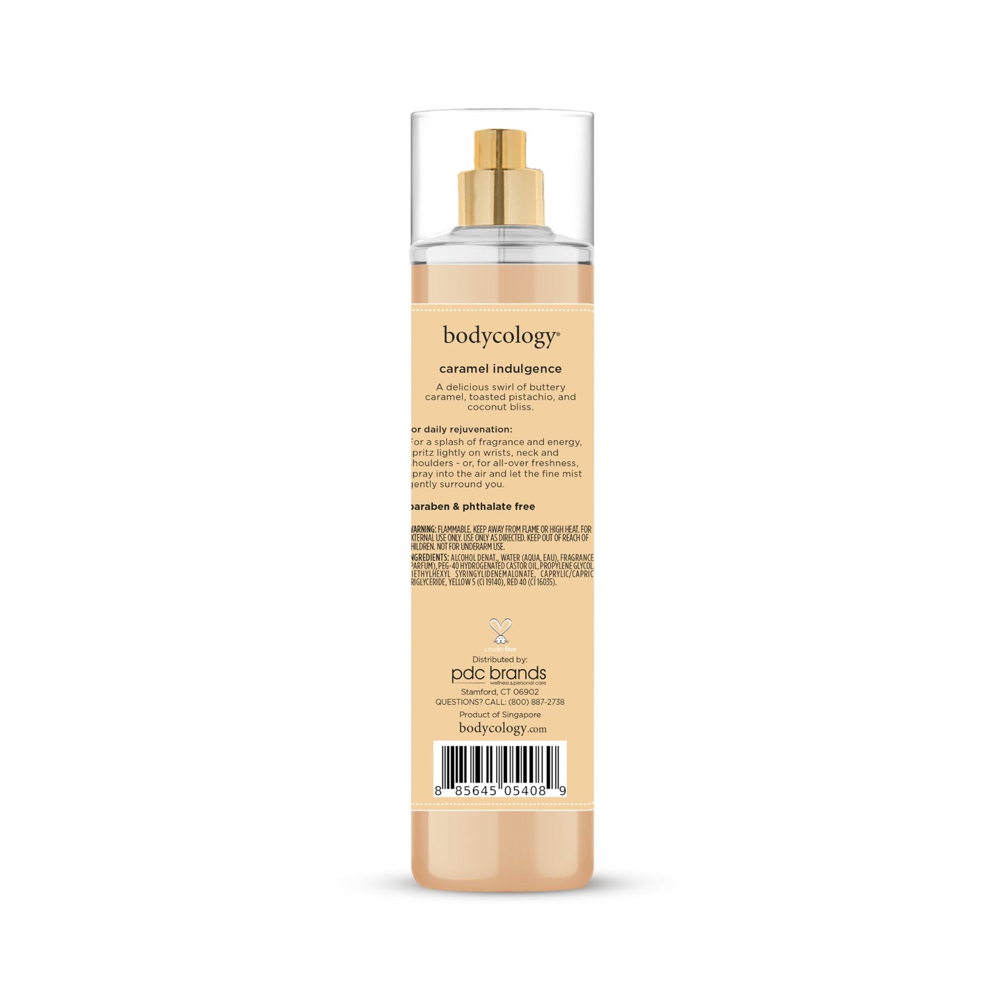 Bodycology Long-Lasting Fragrance Body Mist, Caramel Indulgence, 8 fl oz Beauty & Personal Care Bodycology