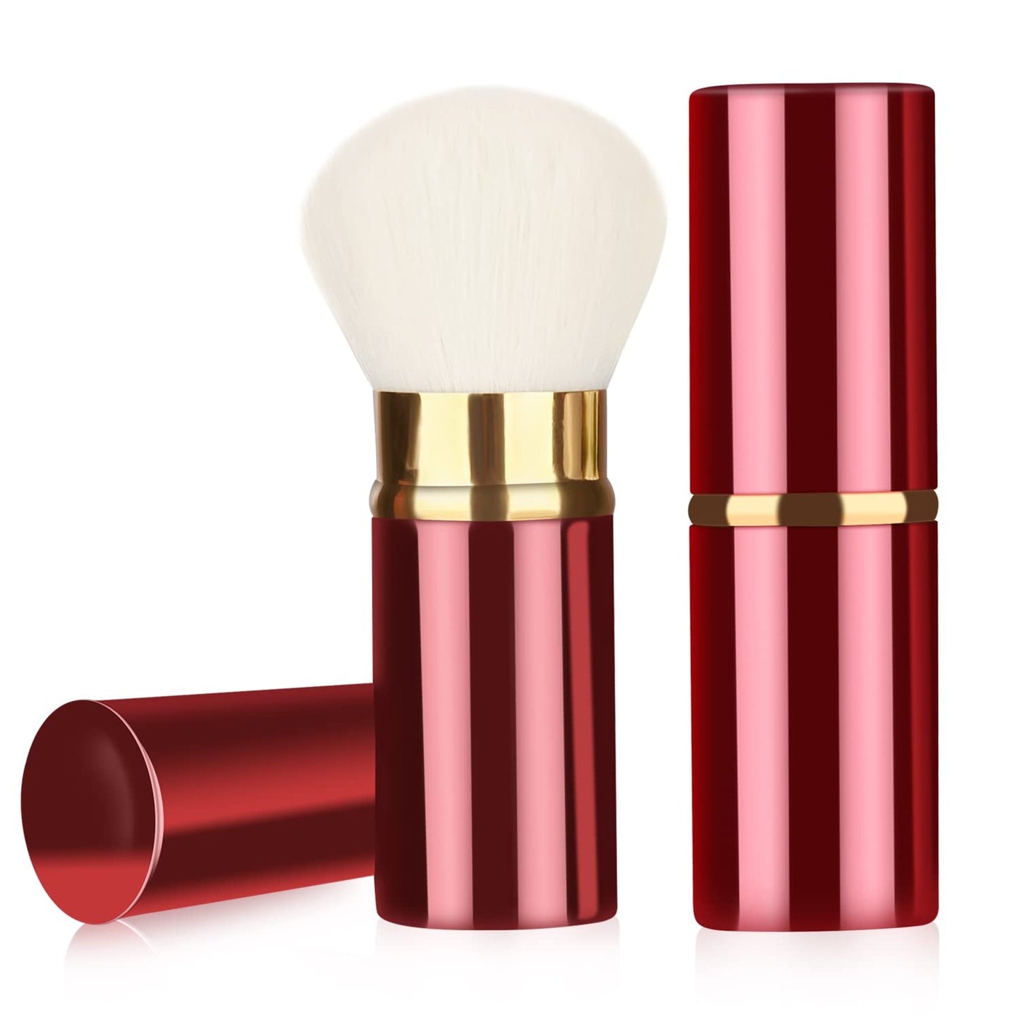 Falliny Retractable Makeup Brushes, Travel Face Kabuki Blush Brush, Portable Powder Brush with Cover for Blush, Sunscreen,Bronzer, Buffing Beauty & Personal Care Falliny