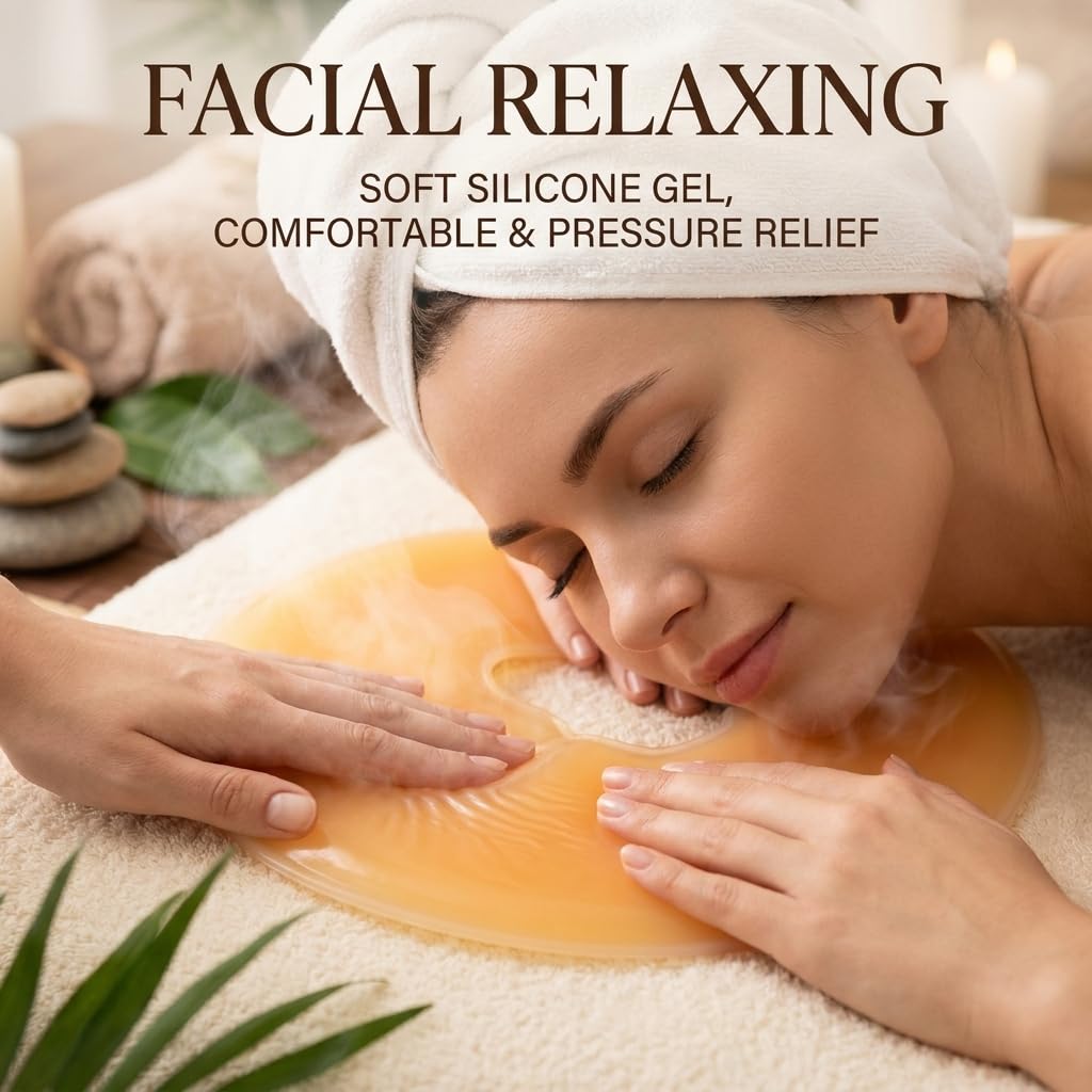 Soft Massage Face Relax Pillow, Headrest Overlay Weigh Silicon Silicone SPA Beauty Salon Skin Care Head Cushion Pad Beauty and Personal Care Yosoo Health Gear