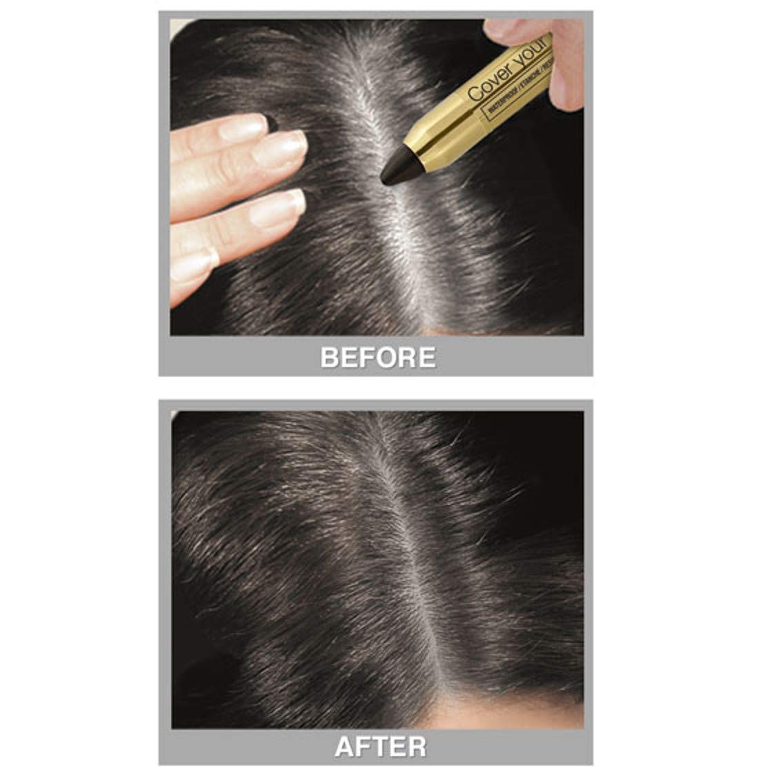 Cover Your Gray Waterproof Hair Color Touch-Up Pencil - Dark Brown Beauty & Personal Care Cover Your Gray