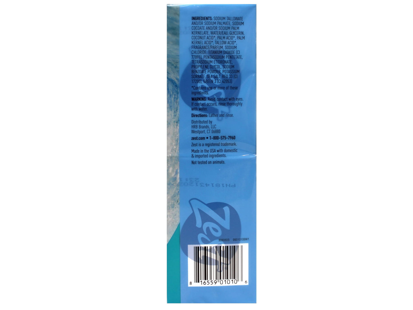 Zest Ocean Breeze Bar Soap - 8 Bars - Enriched With Sea Minerals - Rich Lathering Bars Leave Your Body Feeling Smooth And Moisturized with an Beauty & Personal Care Zest