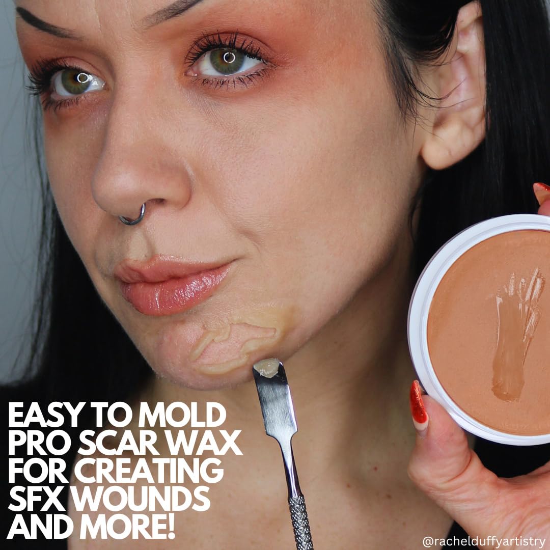 Mehron Makeup SynWax | Firm Modeling Wax for Special FX | Scar Wax SFX Makeup For Fake Scars, Fake Wounds, & Halloween Effects 1.5 oz (42 g) Beauty & Personal Care Mehron