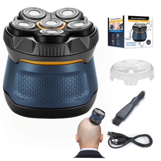 Upgraded 6D Electric Head Shaver for Bald Men IPX7 Waterproof Wet Dry Cordless Razor with Magnetic Detachable Head LED Display Type-C Fast Charging Beauty and Personal Care BAYYUA