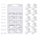 DNHCLL 600 PCS 12 Sizes False Toenails Full Cover Artificial French Acrylic Toenails for Nail Salons and DIY Nail Art (Natural) Beauty & Personal Care DNHCLL