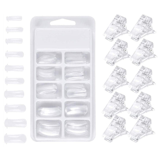 DNHCLL 600 PCS 12 Sizes False Toenails Full Cover Artificial French Acrylic Toenails for Nail Salons and DIY Nail Art (Natural) Beauty & Personal Care DNHCLL