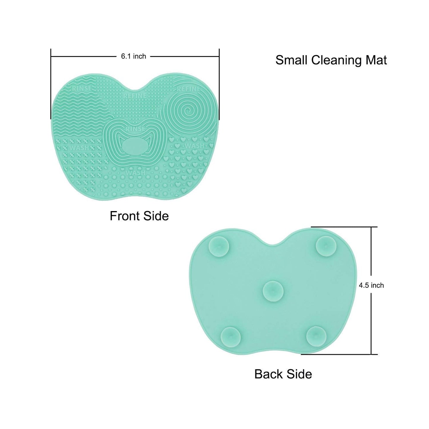 LORMAY Silicone Makeup Brush Organizer + Makeup Brush Cleaning Mat - Brush Holder for Air Drying. Easy to Mount to Wall, Mirror, Dresser or Tile (Mint Beauty & Personal Care LORMAY