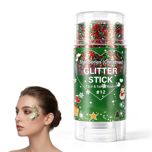 4th of July Glitter Stick, Patriotic Red White and Blue Face Hair Body Glitter Stick, 4th of July Outfits for Women Men, Sparkling Glitter Makeup Beauty & Personal Care TAQIYEZ
