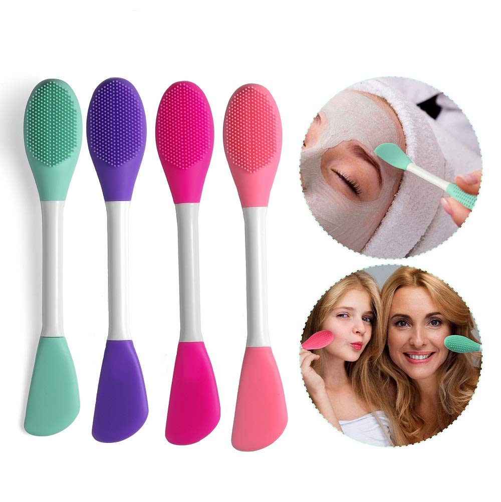 LASSKY Silicone Brushes,Double-Ended Silicone Face Mask Brush,Facial Cleansing Brush, Premium Soft Facial Masks Other Skin Care Applicator Tool Beauty & Personal Care LASSKY