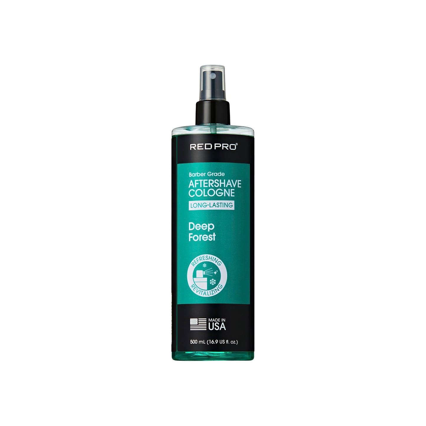 RED Pro GROOMANE Cooling Aftershave Cologne for Men, Barber-Grade Post-Shave Splash, Long-Lasting Scent, Soothes with Aloe, Fast-Drying, Tone Skin Beauty and Personal Care RED Pro