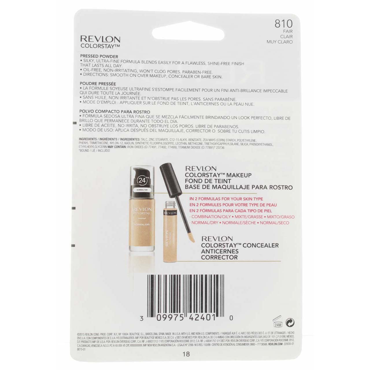 Revlon ColorStay Pressed Powder, Fair [810] 0.3 oz (Pack of 11) Beauty & Personal Care REVLON