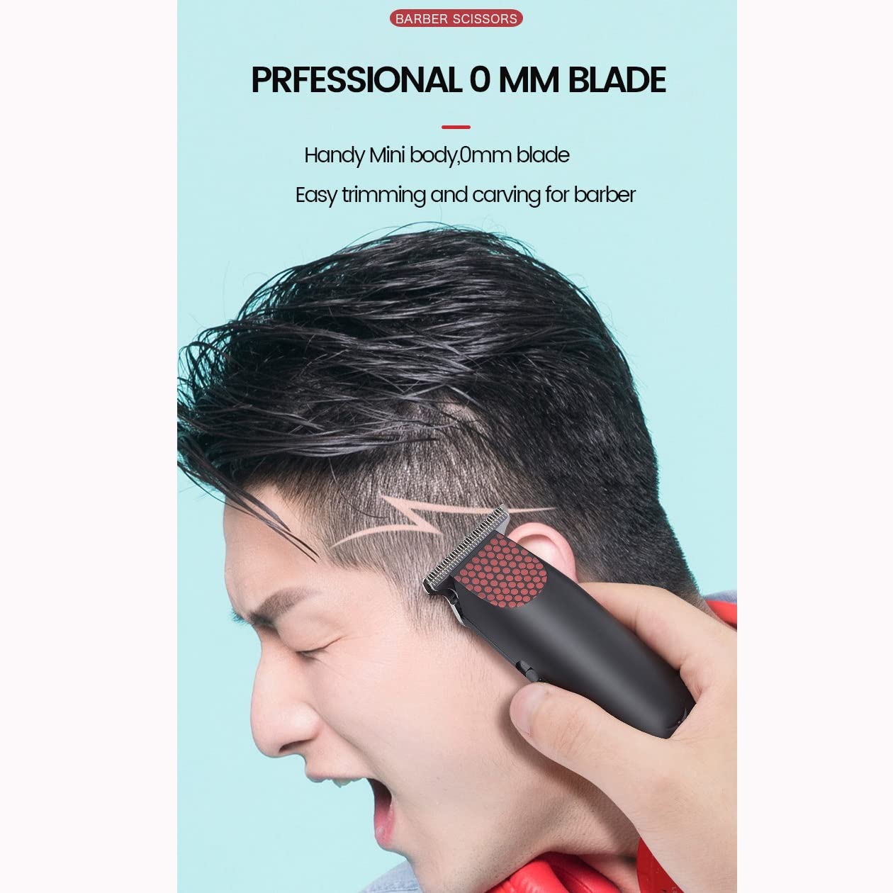 HIONJIN Rechargeable Bald Clipper 0 MM T Steel Blade Cutter Barber Shop Professional Hair Trimmer for Men Kits Beard 3 Guide Combs Mini Beauty and Personal Care HIONJIN