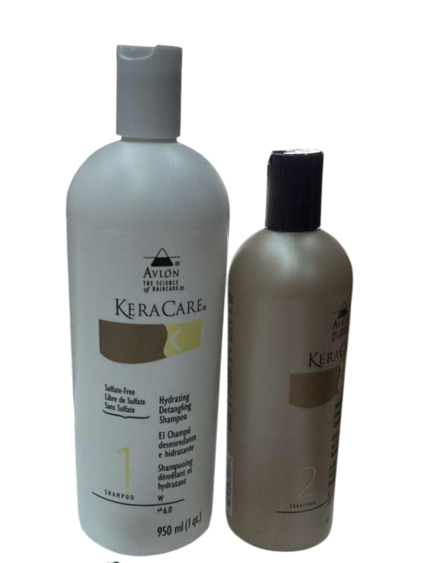 Avlon - Keracare Hydrating Detangling Shampoo 32 Ounce & Keracare Humecto Creme Conditiones 16 oz Set Combo Beauty & Personal Care Avlon