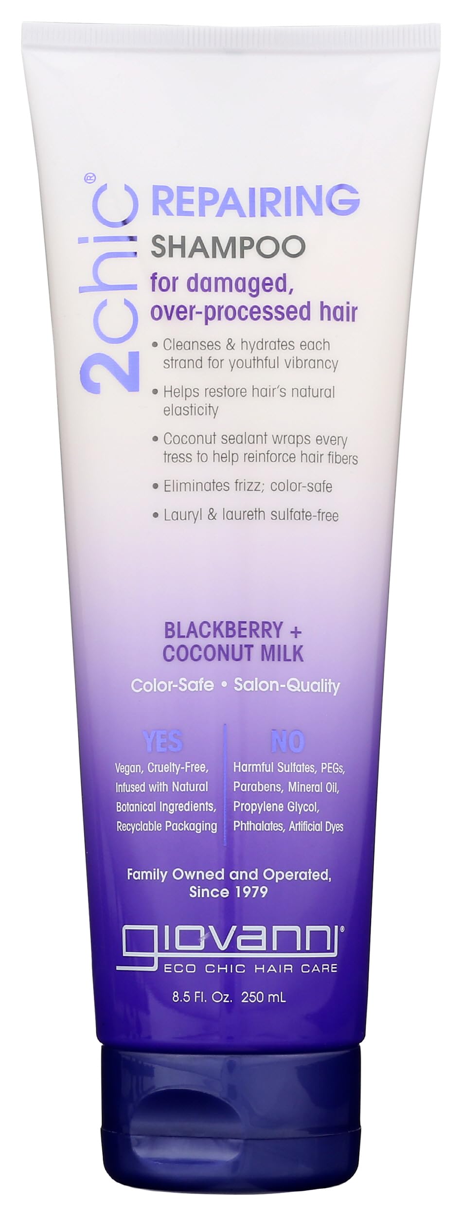 GIOVANNI 2chic Ultra-Repairing Shampoo, Color Safe 8.5 oz