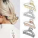 Kiddale 4 Pieces Large Metal Hair Claw Clips, Hollow Non-slip Hair Catch Jaw Clamp for Women Girls Hair Barrette for Fixing Hair Beauty & Personal Care Kiddale