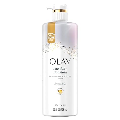 Olay Body Wash for Women, Elasticity Boosting, Collagen Peptide Serum Complex, Renews Moisture, Free of Parabens & Phthalates, Vitamin B3 Lameller Beauty & Personal Care Olay