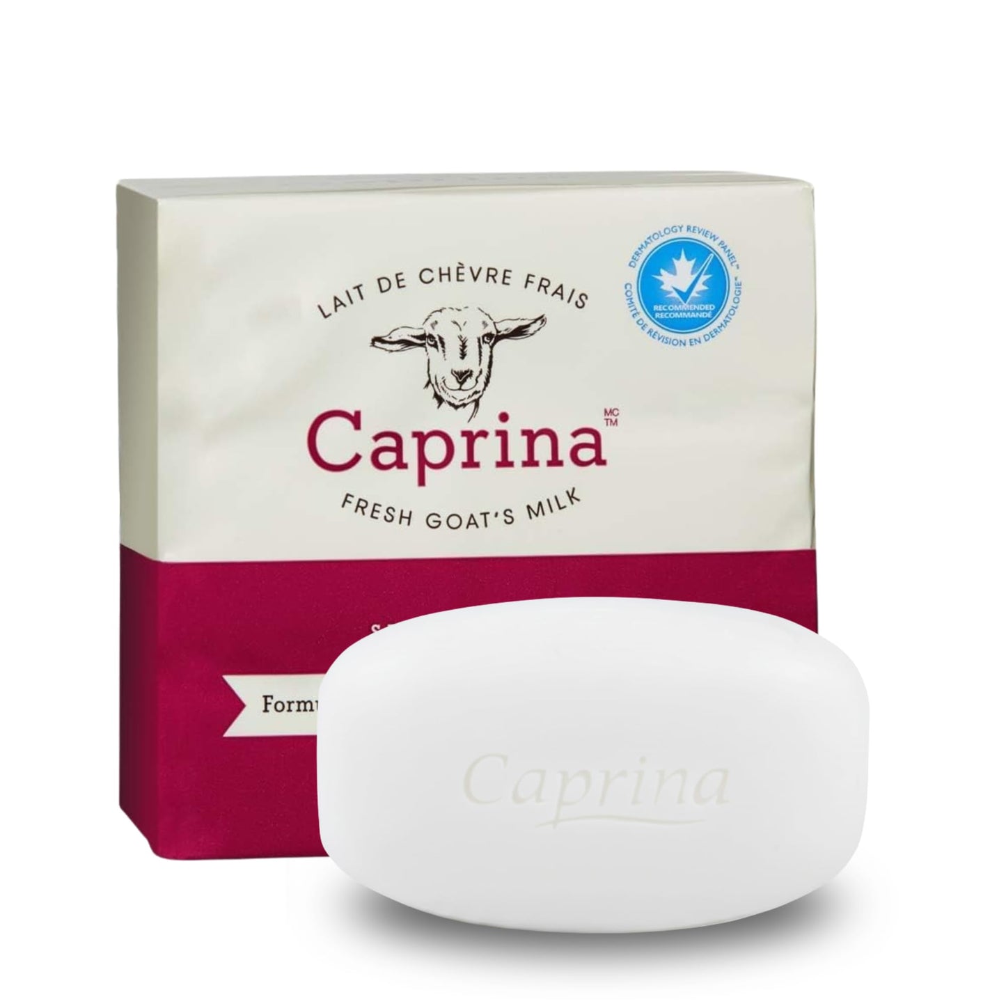 Caprina by Canus Goat Milk Soap Bar, ORIGINAL, 3.2 oz (90 g) Bars, 3-Pack, Moisturizing Daily Cleanser for Face, Hands & Body, Fresh Canadian Goat Beauty & Personal Care Caprina by Canus
