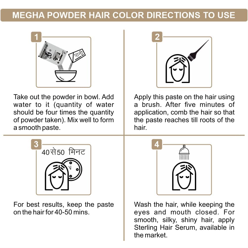 Nutranix Tna Megha Mehandi Hair Care Powder - Megha Mehandi (Pack Of 4) For Natural Hair Color Solution | For Men & Women 45GM. (Brown) Beauty & Personal Care Nutranix