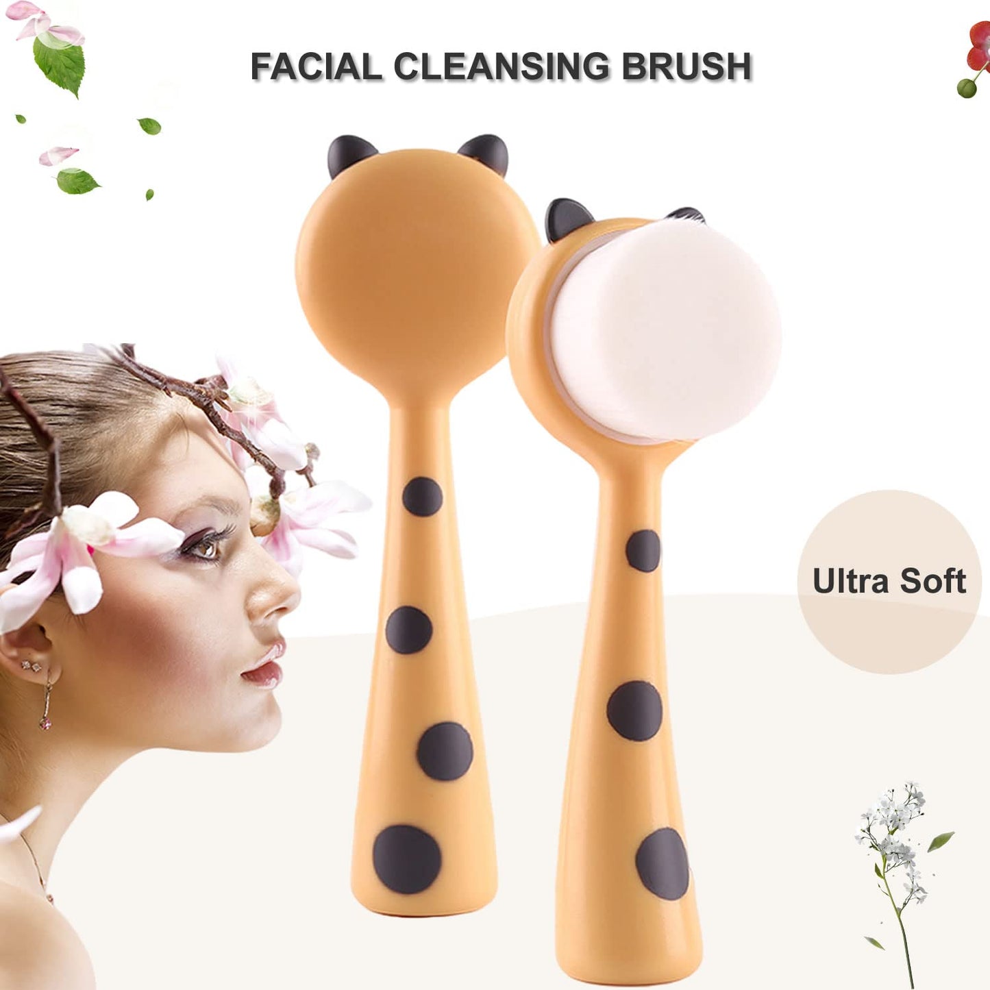 Face Brush Face Scrubber, Hysotok Facial Cleansing Brush with Soft Bristles for Face Cleansing Wash Scrub, Face Cleanser Brush for Facial Exfoliating Beauty & Personal Care Hysotok