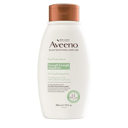 Aveeno Plant Protein Blend Shampoo for Strong Healthy-Looking Hair, 12 fl oz Beauty & Personal Care Aveeno