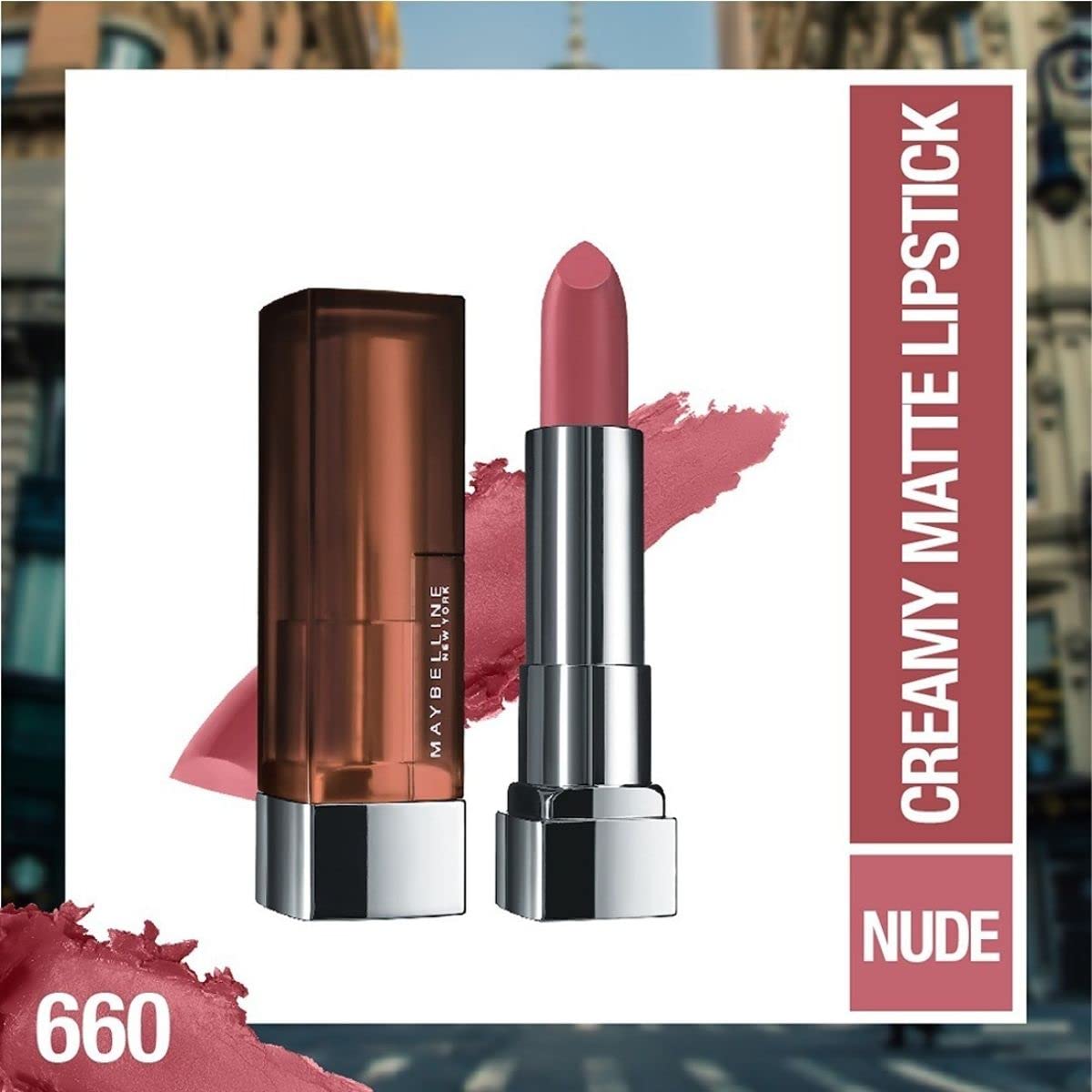 Maybelline New York Color Sensational Lipstick, Lip Makeup, Matte Finish, Hydrating Lipstick, Nude, Pink, Red, Plum Lip Color, Touch Of Spice, 1 Count Beauty & Personal Care MAYBELLINE