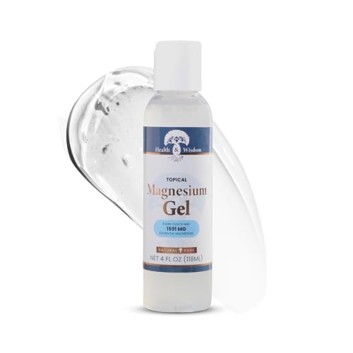 Health & Wisdom Pure Magnesium Gel with Seaweed Extract - USP Grade Topical Muscle & Joint Relief- Natural and Pure Skin & Scalp Moisturizing Beauty & Personal Care Health and Wisdom