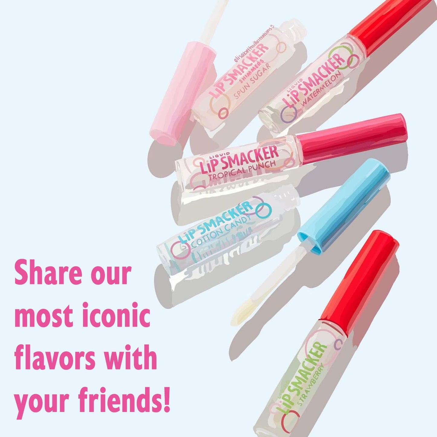 Lip Smacker Liquid Lip Gloss Friendship Pack, 5 Count Beauty & Personal Care Lip Smacker