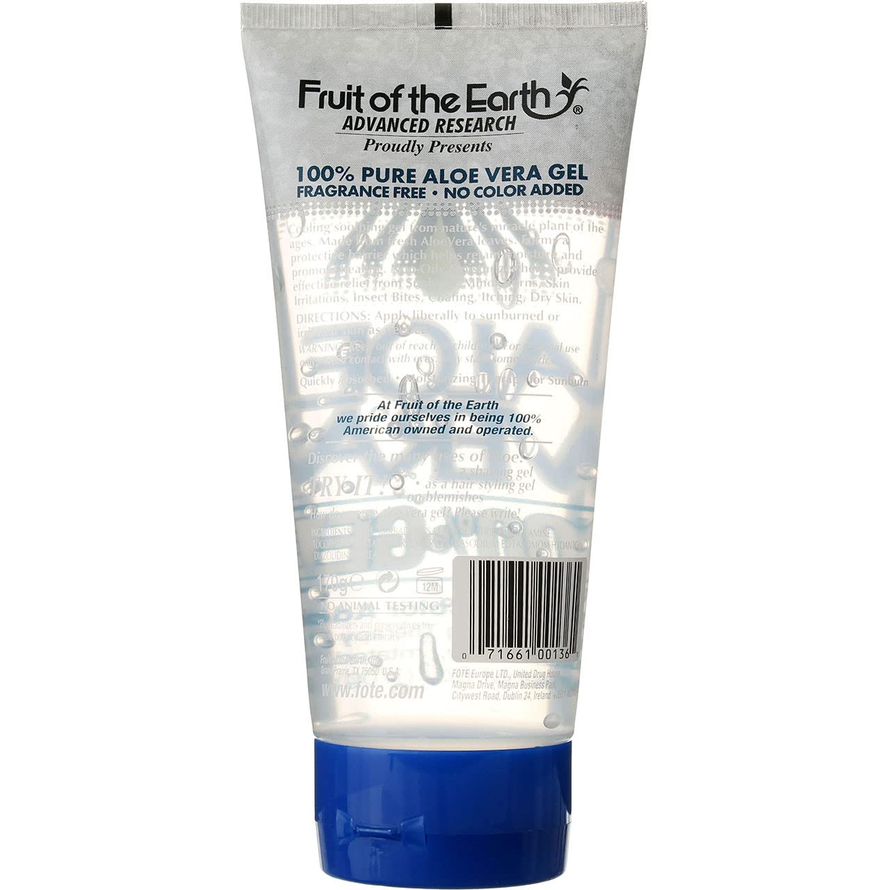 Fruit of the Earth Aloe Vera 100% Gel 6 oz (Pack of 2) Beauty and Personal Care Fruit of the Earth