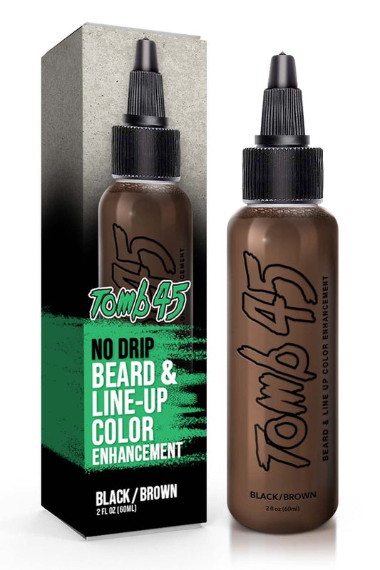 Tomb45 Beard & Lineup Enhancement (Brown/Black) - Water-proof, Shampoo safe, Safe on Skin Beauty & Personal Care Tomb 45