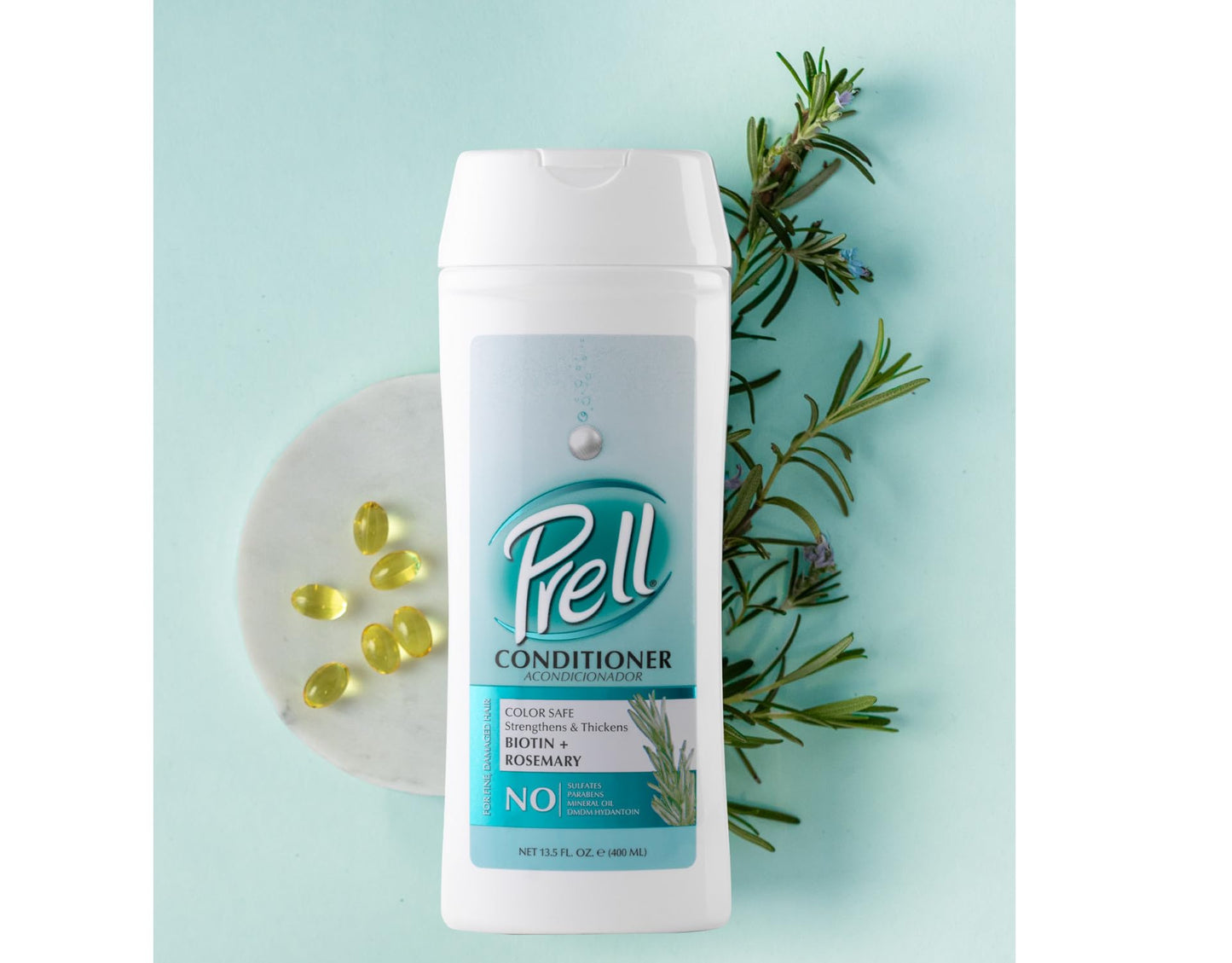 Prell Biotin & Rosemary Shampoo + Conditioner Set - Strengthens, Thickens & Revives Fine or Damaged Hair | Color-Safe Formula | 13.5 fl oz Beauty & Personal Care Prell