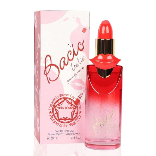 META-BOSEM Bacio Italia Pour Femme, Women Perfume Eau de Parfum Natural Spray- Spicy Oriental Fragrance - Jasmine Notes - Great Holiday Gift - for All Beauty & Personal Care META-BOSEM