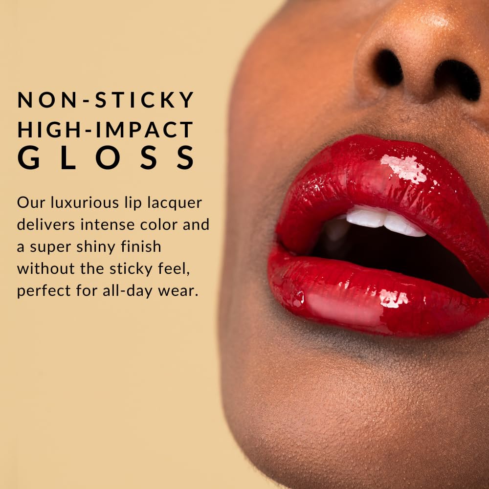 Flori Roberts Luscious Lip Lacquer, Vibrant Lip Gloss Makeup for Women of Color or Deeper Skin Tones, Non-Sticky, Long Wear High Shine Finish Beauty & Personal Care Flori Roberts